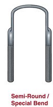 Semi-Round Forged Top U-bolt