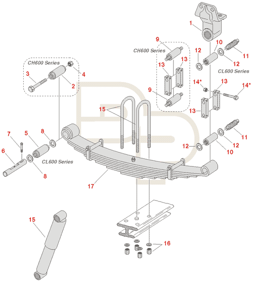 Mack Suspension Parts And Schematics